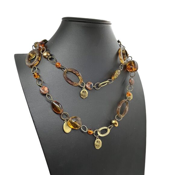 Premier Designs Honey Necklace 20363 Chunky Statement Bohemian Hippy Style - Picture 5 of 15